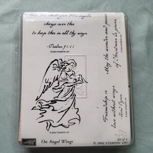 Stampin' Up! On Angel Wings Stamps. 2004 New In Package